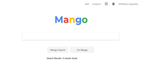 Mango Search Page